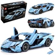 Klocki - Mould King Lamborghini Sian Technic Klocki 3918 Elementów Mould King 13056S - miniaturka - grafika 1