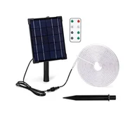 Lampy ogrodowe - Aigostar - LED Ściemnialna taśma solarna LED/5W/3,2V 5 m 6500K IP65 + pilot - miniaturka - grafika 1