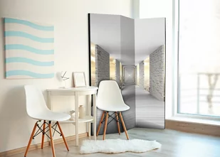Parawan 3-częściowy - Podniebny korytarz [Room Dividers] (rozmiar 135x172) - Parawany - miniaturka - grafika 2