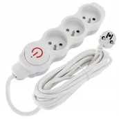Przedłużacze i rozgałęźniki - Przedłużacz 3m 3 gniazda z uziemieniem z wyłącznikiem - miniaturka - grafika 1