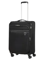 Walizki - Walizka średnia American Tourister Aerospin - black - miniaturka - grafika 1