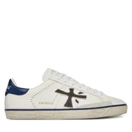 Sneakersy męskie - Sneakersy Premiata STEVEN VAR 7503 Biały - miniaturka - grafika 1