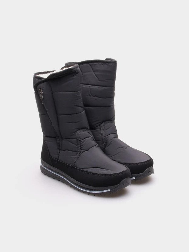 Buty zimowe śniegowce damskie PROGRESS PROGJ-22-128 Czarny