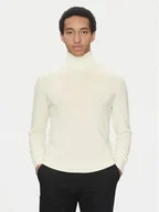 Swetry męskie - Calvin Klein Golf Superior K10K110420 Écru Slim Fit - miniaturka - grafika 1
