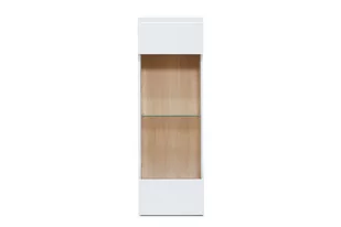 Witryna wisząca AVERO biały matowy/biały połysk/dąb / 40x120x35 / płyta wiórowa/płyta MDF - Witryny Witryna wisząca AVERO biały matowy/biały połysk/dąb / 40x120x35 / płyta wiórowa/płyta MDF - Witryny - miniaturka - grafika 1