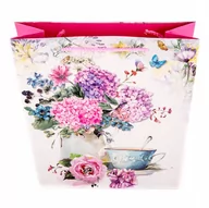 Opakowania i torebki na prezenty - Kwiecista Torba Na Prezenty 26X32Cm Różne Kolory - miniaturka - grafika 1