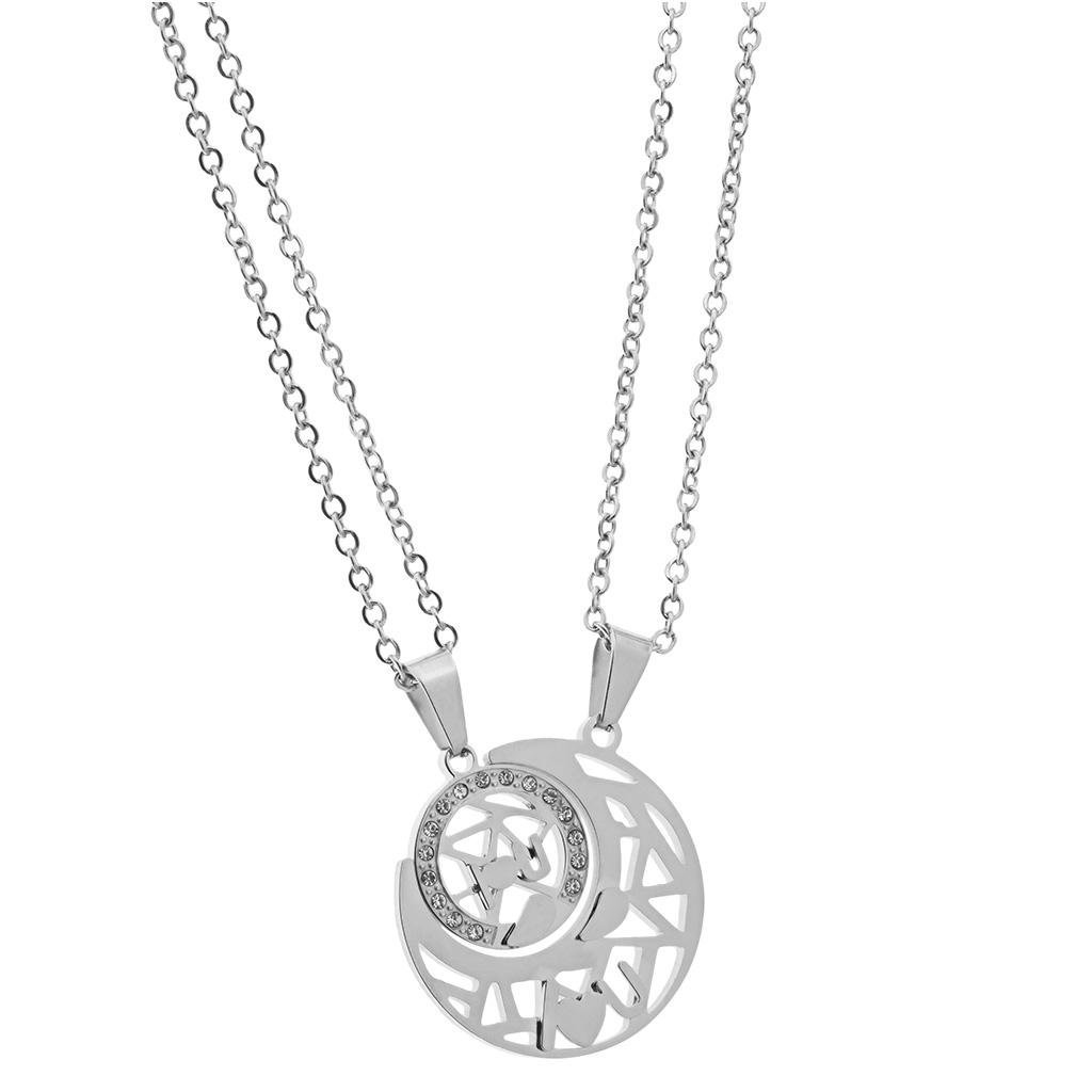 Naszyjniki dla PAR KSIĘŻYC cyrkonie kolory STAL 31