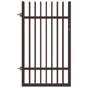 Ogrodzenia - Furtka Negros 90x150 cm lewa czarna Polbram - miniaturka - grafika 1
