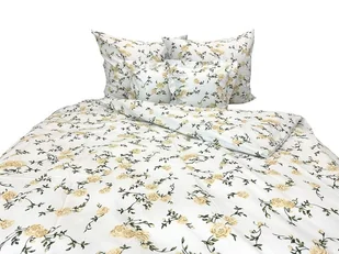 Pościel bawełniana 160x200 lux 1186-1 biała delikatne kwiaty - Pościel Pościel bawełniana 160x200 lux 1186-1 biała delikatne kwiaty - Pościel - miniaturka - grafika 1