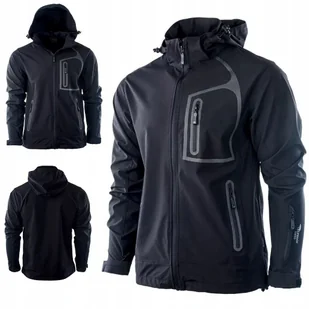 Kurtka Softshell Hi-tec Nils Męski Czarny M - Kurtki męskie - miniaturka - grafika 1