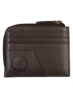 Portfele - Tom Tailor Skórzany portfel "Bela" w kolorze brązowym - 11 x 7 cm - miniaturka - grafika 1