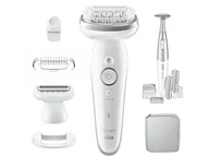 Depilatory i golarki damskie - Braun Silk 9 9-241 Biało-srebrny - miniaturka - grafika 1