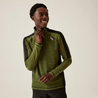 Bluzy męskie - Regatta Męska Bluza Szybkoschnąca z Suwakiem Hepley Zielony, Rozmiar: 3XL - miniaturka - grafika 1