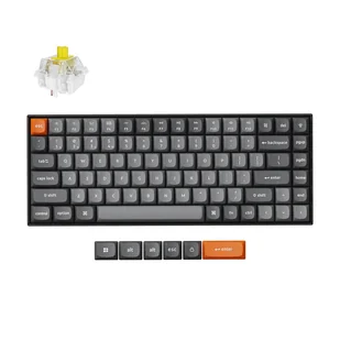 Keychron K2 MAX bezprzewodowa klawiatura mechaniczna z podświetleniem białym Keychron Super Banana Switch - Czarna (Black) - Klawiatury - miniaturka - grafika 1