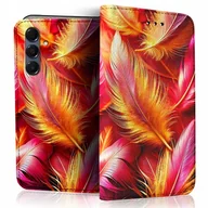 Portfele - Etui Z Klapką Na Telefon Samsung Galaxy A16 5g Case Portfel Wzory Szkło - miniaturka - grafika 1