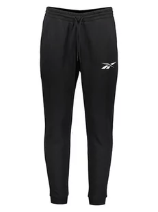 Reebok Spodnie dresowe "Vector" w kolorze czarnym - Spodnie sportowe męskie - miniaturka - grafika 1