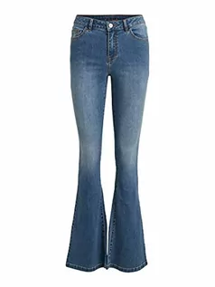 Spodnie damskie - Vila jeansy damskie ekko, niebieski (medium blue denim), (XL) W / 32L - grafika 1