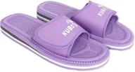 Klapki i japonki damskie - Piankowe klapki Kubota - Rzep Rozmiar 39 Fioletowe - miniaturka - grafika 1
