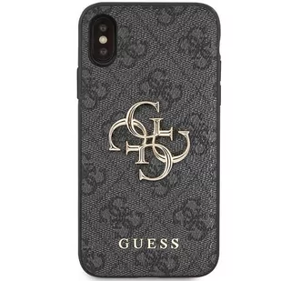 Guess GUHCPX4GMGGR iPhone X/XS szary/grey hardcase 4G Big Metal Logo - Etui i futerały do telefonów - miniaturka - grafika 3