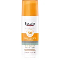 Kremy do twarzy - Eucerin Sun Oil Control Tinted kremowy żel do opalania SPF 50+ odcień Medium 50 ml - miniaturka - grafika 1