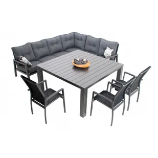 PRATO EXPERT LOUNGE - aluminiowy zestaw ogrodowy 3+1+1 - Meble ogrodowe - miniaturka - grafika 1