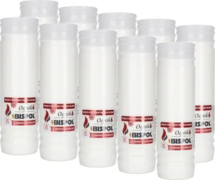 ZESTAW Wkłady do zniczy parafinowe BISPOL WP7N 144H 10szt. + Zapałki DABSTER_PL 38szt. - Lampiony i znicze - miniaturka - grafika 1