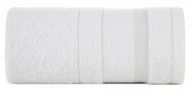 Ręczniki - Ręcznik April 70x140 biały z żakardową bordiurą z błyszczącą nicią 500 g/m2 - miniaturka - grafika 1