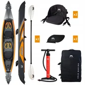 Pontony - Aqua Marina Kajak Pompowany Tomahawk Air-K + 2 x wiosło KP-1 AIR-K-440-2KP1 - miniaturka - grafika 1