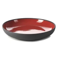 Talerze - Revol SOLID talerz 23,5 cm, czerwono-czarny Pepper Red - miniaturka - grafika 1