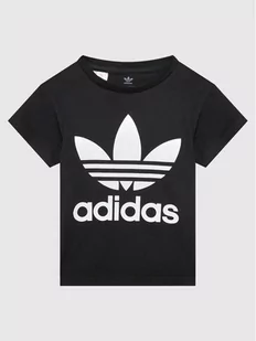 Adidas T-Shirt adicolor Trefoil H25245 Czarny Regular Fit - Koszulki dla chłopców - miniaturka - grafika 1