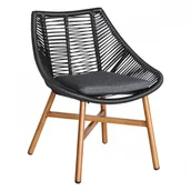 Fotele i krzesła ogrodowe - Mirpol Krzesło ogrodowe Holand z poduszką - miniaturka - grafika 1