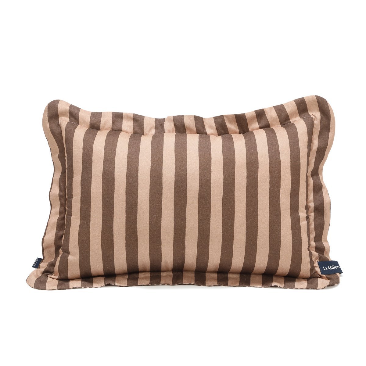 La Millou - Poduszka do spania Bamboo STRIPES BROWN