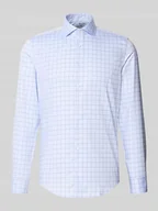 Koszule męskie - Koszula biznesowa o kroju slim fit z kołnierzykiem typu kent - miniaturka - grafika 1