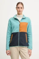 Bluzy damskie - Smartwool bluza sportowa kolor turkusowy wzorzysta SW002966 - miniaturka - grafika 1