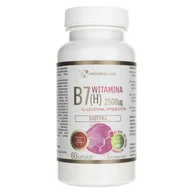 Witaminy i minerały - Progress Labs Progress Labs Biotyna Witamina B7 (H) 2500 g - 60 kapsułek - miniaturka - grafika 1