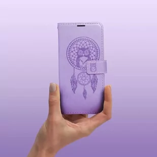 Etui z klapką zamykane Kabura MEZZO Book do iPhone 15 Pro łapacz snów fioletowy - Etui i futerały do telefonów - miniaturka - grafika 4