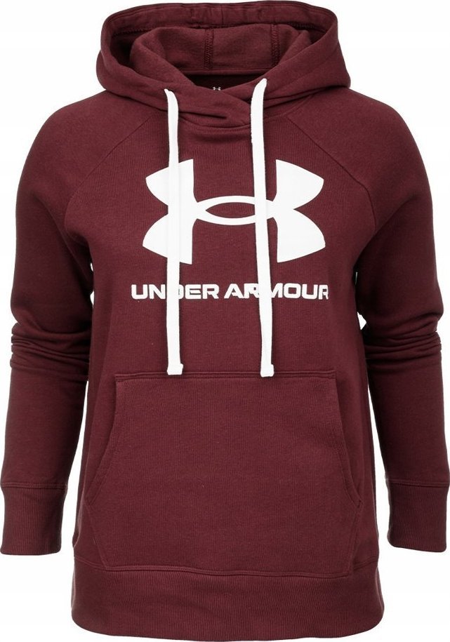 Under Armour Bluza damska Under Armour Rival Fleece Logo Hoodie bordowa 1356318 690 2XL