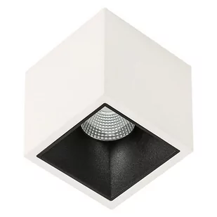 Italux Spot LAMPA sufitowa ALDEN SLC78001/18W 3000K WH+BL metalowa OPRAWA LED 18W downlight kostka biała czarna - Lampy sufitowe - miniaturka - grafika 1