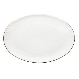 Altom MARIAPAULA NATURA ZŁOTA LINIA PÓŁMISEK 33CM - Miski i półmiski - miniaturka - grafika 1
