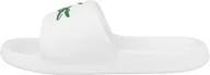 Klapki i japonki męskie - Lacoste Serve Slide 1.0 japonki męskie biały zielony - miniaturka - grafika 1