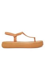 Sandały damskie - Melissa Sandały Sun Leme Platform Ad 35959 Beżowy - miniaturka - grafika 1