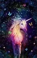 Układanki dla dzieci - Mozaika diamentowa jednorożec - miniaturka - grafika 1