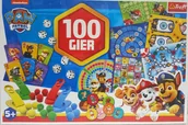 Gry planszowe - Zestaw 100 Gier Psi Patrol gra planszowa Trefl - miniaturka - grafika 1