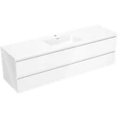 Szafki łazienkowe - Mexen Orio szafka łazienkowa 160 cm z umywalką Otis, 2 szuflady, biała połysk - 91A10-16047-2-BFF00-W18M00 - miniaturka - grafika 1