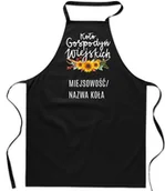 Fartuchy i rękawice kuchenne - Fartuch dla koła gospodyń wiejskich ze słonecznikami - SZYBKA WYSYŁKA - miniaturka - grafika 1