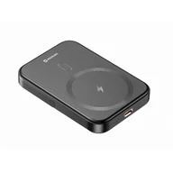 Powerbanki - Bezprzewodowy powerbank Swissten POWER BANK PD 20W 5000 mAh Kolor: czarny - miniaturka - grafika 1