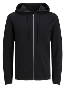 Jack & Jones Kardigan "Hill" w kolorze czarnym - Swetry męskie - miniaturka - grafika 1