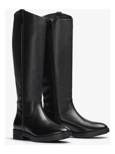 Unisa Skórzane kozaki w kolorze czarnym - Kozaki damskie - miniaturka - grafika 1