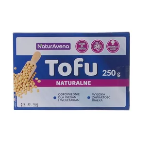 NATURAVENA NATURAVENA TOFU NATURALNE KOSTKA 250G Zakupy dla domu i biura! 47451497 - Produkty wegańskie i wegetariańskie - miniaturka - grafika 1