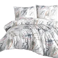 Pościel - Pościel flanelowa ciepła gruba 140x200 31505-1 liście - miniaturka - grafika 1